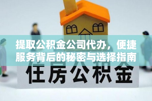 电白提取公积金公司代办，便捷服务背后的秘密与选择指南