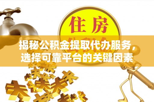 电白揭秘公积金提取代办服务，选择可靠平台的关键因素