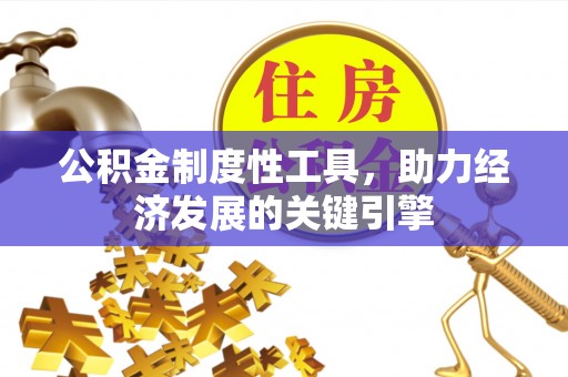 电白公积金制度性工具，助力经济发展的关键引擎