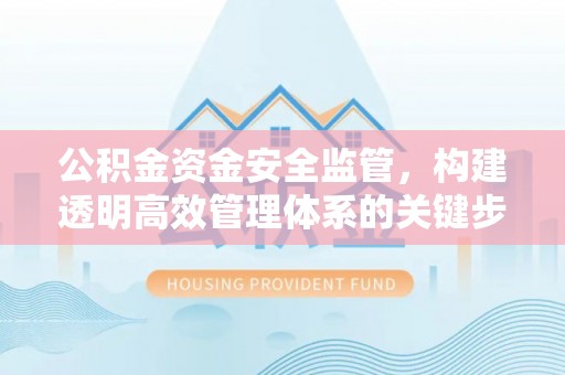 电白公积金资金安全监管，构建透明高效管理体系的关键步骤
