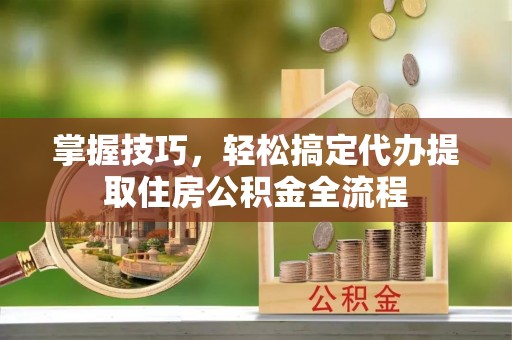 电白掌握技巧，轻松搞定代办提取住房公积金全流程