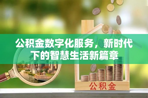 电白公积金数字化服务，新时代下的智慧生活新篇章