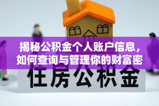 电白揭秘公积金个人账户信息，如何查询与管理你的财富密码