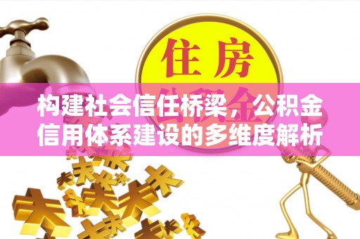 电白构建社会信任桥梁，公积金信用体系建设的多维度解析