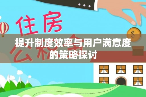 电白提升制度效率与用户满意度的策略探讨
