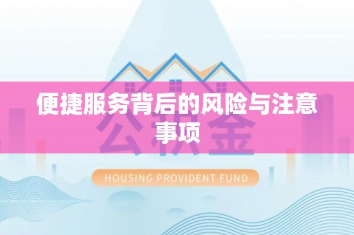 电白便捷服务背后的风险与注意事项